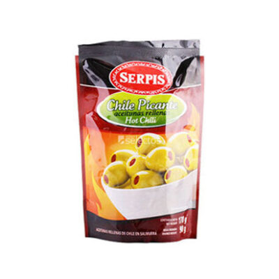 Aceituna El Serpis Rell Chili 170 Gr