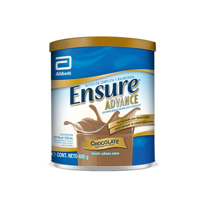 Alimento Ensure Chocolate Polvo 400 Gr