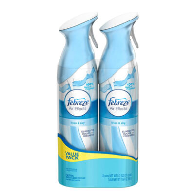 Ambientador Febreze Linen Sky 8.8 Oz 2 Pack.