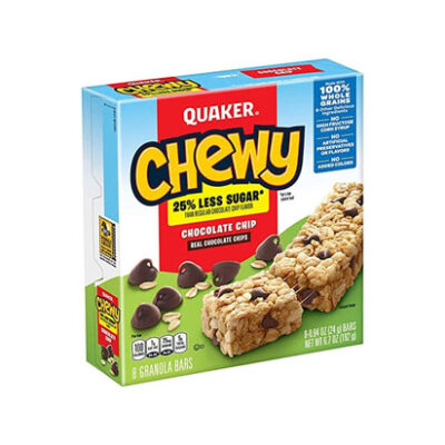 Barra Granola Quaker Chewy Chocolate Chip 8/1