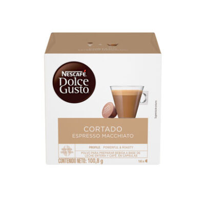 Cápsulas Nescafé Dolce Gusto Cortado 16 Tazas Preparadas