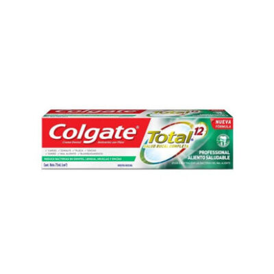 Crema Dental Colgate Total Professional Aliento Saludable 75 Ml