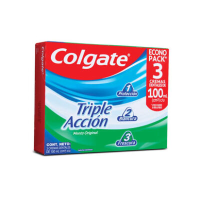 Crema Dental Colgate Triple Acción 3 Pack