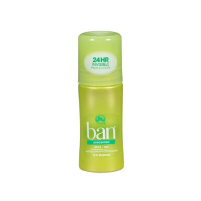 Desodorante Ban Roll On Unscented 1.5 Oz.