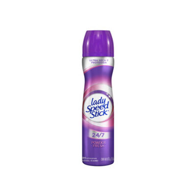 Desodorante Lady Speed Stick 24/7 Powder Fresh Aerosol 91 G