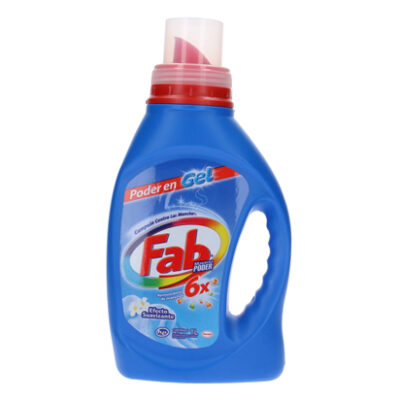 Detergente Líquido Fab En Gel Con Efecto Suavizante 1Lt
