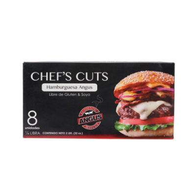 Hamburguesa Chefs Cuts 1/4 Lb. 8 Uds.