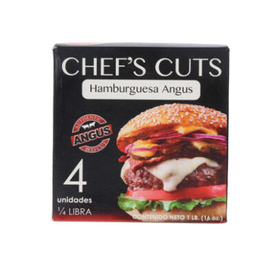 Hamburguesa Chefs Cuts 1/4 Libra 4 Uds.