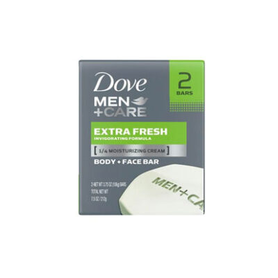 Jabón Dove Men Extra Fresh 2 Pack.