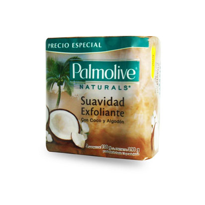 Jabón Palmolive Hidratante Coco Y Algodón 3 Pack