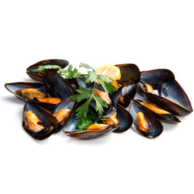 Mejillones 1/2 Concha Por Libra.