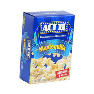 Palomitas De Maíz Act II Mantequilla 3/1.