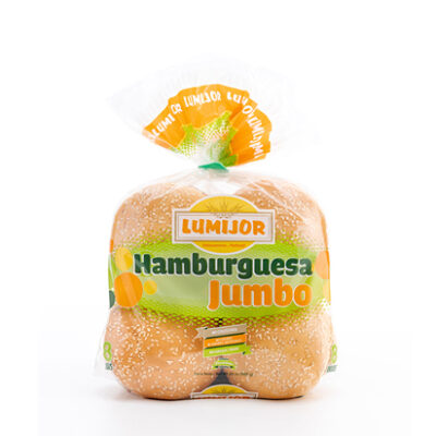 Pan De Hamburguesa Lumijor Jumbo 8/1