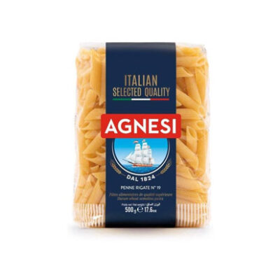 Penne Agnesi Pasta Rigate No 19 500 Gr.