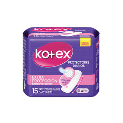 Protectores Íntimos Kotex Days Largo Extra Protección 15 Uds.