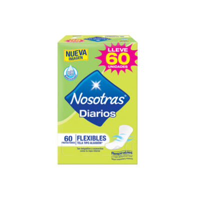 Protectores Íntimos Nosotras Flexible 60 Uds.