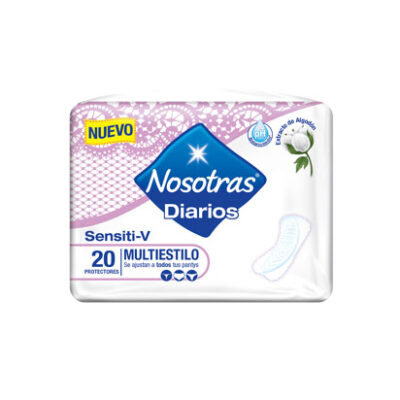 Protectores Íntimos Nosotras Multiest Sensitiv 20 Uds.