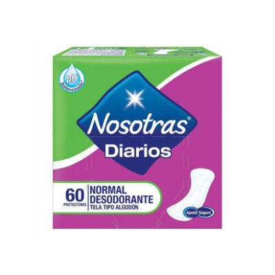 Protectores Íntimos Nosotras Normal Desodorante 60 Uds.