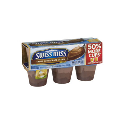 Pudding Swiss Miss Chocolate Triple 6 Uds.