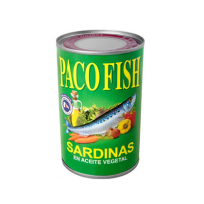 Sardinas Paco Fish En Aceite Vegetal 15 Oz
