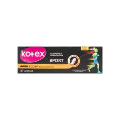 Tampones Kotex Sport C/Aplic Super 8 Uds.