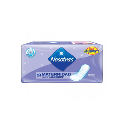 Toallas Nosotras Maternidad 24 X 10.