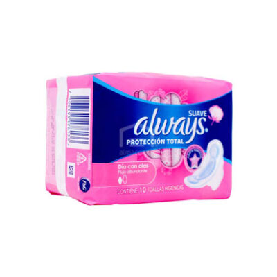 Toallas Sanitarias Always Protección Total 10 Uds.